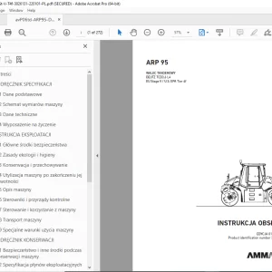 AMMANN ARP 95 WALEC TANDEMOWY INSTRUKCJA OBSŁUGI (3026131) - PDF