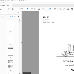 AMMANN ARS 70 WALEC CIĄGNIONY INSTRUKCJA OBSŁUGI 3012282 PDF