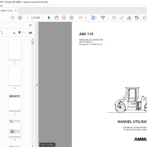 AMMANN ARX 110 DOUBLE BILLES CHÂSSIS FIXE MANUEL UTILISATEUR 3010129 PDF