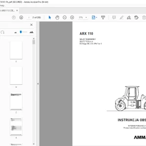 AMMANN ARX 110 WALEC TANDEMOWY INSTRUKCJA OBSŁUGI PDF