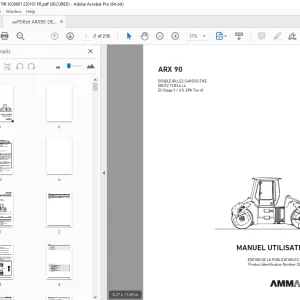 AMMANN ARX 90 DOUBLE BILLES CHÂSSIS FIXE MANUEL UTILISATE - PDF