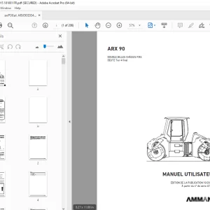 AMMANN ARX 90 DOUBLE BILLES CHÂSSIS FIXE MANUEL UTILISATEUR PDF