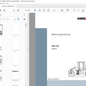 AMMANN ARX 90 Deutz Bedienungsanleitung (P06412DE) PDF