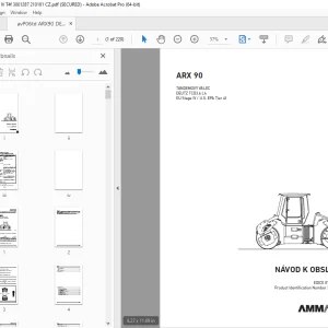 AMMANN ARX 90 TANDEMOVÝ VÁLEC NÁVOD K OBSLUZE 3001287  PDF