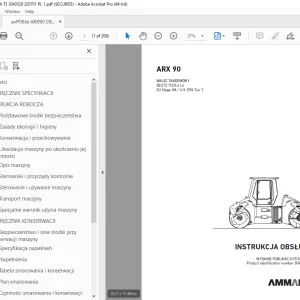AMMANN ARX 90 WALEC TANDEMOWY INSTRUKCJA OBSŁUGI 3043529 PDF