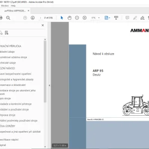 Ammann ARP 95 Deutz Návod k Obsluze (P06423DE) - PDF DOWNLOAD