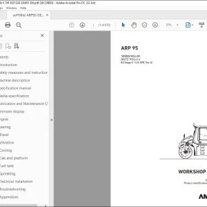Ammann ARP 95 Tandem Roller Workshop Manual 3031328 PDF