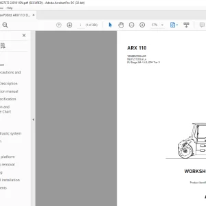 Ammann ARX 110 Tandem Roller Workshop Manual 3027372 PDF