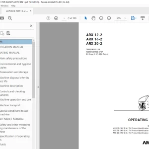 Ammann ARX 12-2 ARX 16-2 ARX 20-2 Tandem Roller Operating Manual PDF
