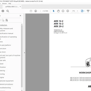 Ammann ARX 12-2 ARX 16-2 ARX 20-2 Tandem Roller Workshop Manual PDF