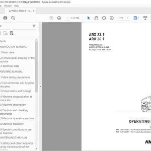 Ammann ARX 23.1 ARX 26.1 Tandem Roller Operating Manual PDF