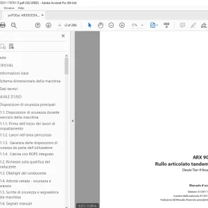 Ammann ARX 90 Rullo articolato tandem Manuale d‘uso 4172012 PDF