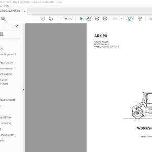 Ammann ARX 90 Tandem Roller Workshop Manual 3008232 PDF