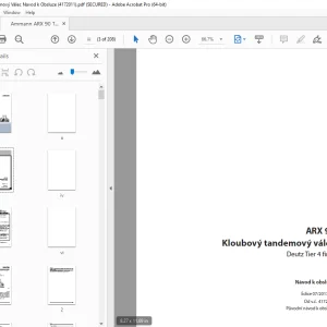 Ammann ARX 90 Tandemový Válec Navod k Obsluze 4172011 PDF
