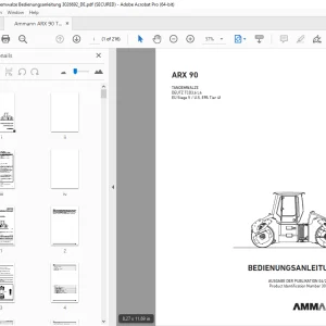 Ammann ARX 90 Tandemwalze Bedienungsanleitung (3026692) - PDF DOWNLOAD