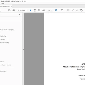 Ammann ARX 90 tandemový válec Dílenská prírucka 4172009 PDF