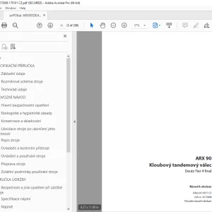 Ammann ARX 90 tandemový válec Navod k Obsluze 4172006 PDF