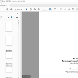 Ammann AV 70 X Tandemgelenkwalze Bedienungsanleitung 00031 PDF