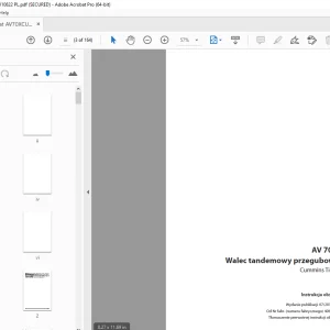 Ammann AV 70 X Walec tandemowy przegubowy instrukcja obsługi 4062010 PDF
