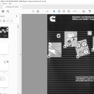 Ammann Cummins QSB4.5 & QSB6.7 Operation & Maintenance Manual PDF