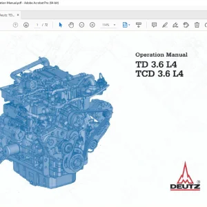 Ammann Deutz TD 3.6 L4 TCD 3.6 L4 Operation Manual PDF