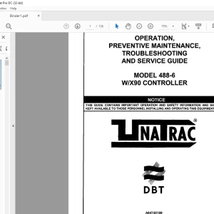 CAT 488-6 WX 90 Controller Operation Preventive Maintenance Troubleshooting & Service Guide Manual (A6474X189) - PDF DOWNLOAD