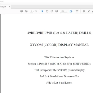 CAT 49RII 49RIII 59R (Lot 4 & LATER) Blast Hole Drill Operation Manual BI616928 - PDF DOWNLOAD