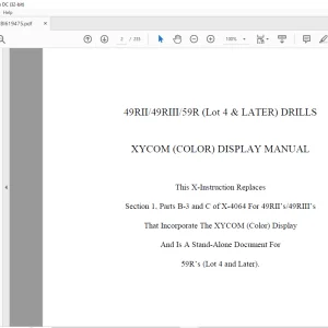 CAT 49RII 49RIII 59R (Lot 4 & LATER) Blast Hole Drill Operation Manual BI619475 - PDF DOWNLOAD