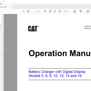 CAT 5, 6, 8, 10, 12, 14 & 16 Battery Charger with Digital Display Operation Manual A6474X230 - PDF DOWNLOAD