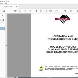 CAT BUCYRUS 488-6DM Operation Manual (A6474X245) - PDF DOWNLOAD