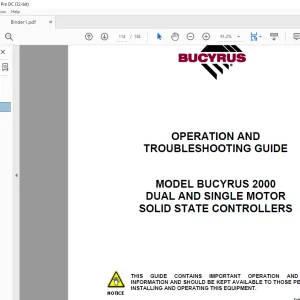 CAT BUCYRUS 5, 6, 8, 10, 12 AND 14 BATTERY CHARGERS WITH DIGITAL DISPLAY OPERATION, PREVENTIVE MAINTENANCE,TROUBLESHOOTING AND GUIDE MANUAL  - PDF DOWNLOAD