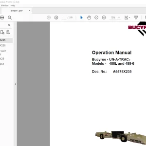 CAT Bucyrus 488L and 488-6 OPERATION, PREVENTIVE MAINTENANCE,TROUBLESHOOTING AND SERVICE GUIDE MANUAL - PDF DOWNLOAD
