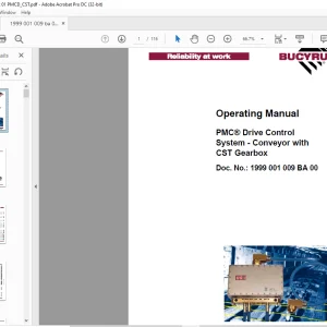 CAT Bucyrus PMC® Drive Control System - Conveyor with CST Gearbox Operating Manual  - PDF DOWNLOAD