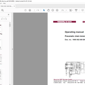 CAT Bucyrus Pneumatic chain tensioner Operating Manual - PDF DOWNLOAD