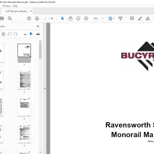 CAT Bucyrus Ravensworth Set 2 Monorail Manual - PDF DOWNLOAD
