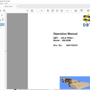 CAT DBT 488-6DM Operation Manual (A6474X245) - PDF DOWNLOAD
