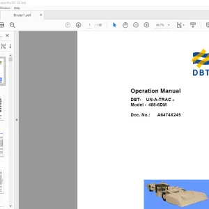 CAT DBT 488-6DM Operation Manual (A6474X245) - PDF DOWNLOAD