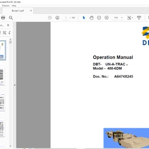 CAT DBT 488-6DM UN-A-TRAC Operation Manual - PDF DOWNLOAD