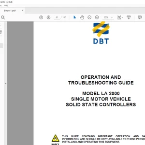 CAT DBT 488L & 488-6 OPERATION PREVENTIVE MAINTENANCE TROUBLESHOOTING & SERVICE MANUAL (A6474X210) - PDF DOWNLOAD