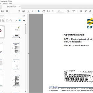 CAT DBT ELECTROHYDRAULIC CONTROL UNIT, 18 FUNCTIONS OPERATING MANUAL - PDF DOWNLOAD