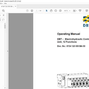CAT DBT - Electrohydraulic Control Unit, 12 Functions Operating Manual - PDF DOWNLOAD