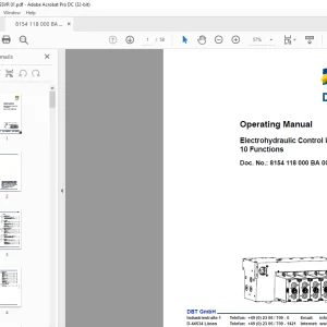 CAT DBT Electrohydraulic Control Unit,10 Functions Operating Manual - PDF DOWNLOAD