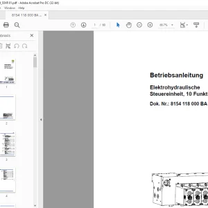 CAT DBT Elektrohydraulische Steuereinheit, 10 Funktionen Betriebsanleitung  - PDF DOWNLOAD (German)