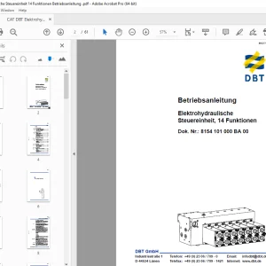 CAT Elektrohydraulische Steuereinheit 14 Funktionen Betriebsanleitung - PDF