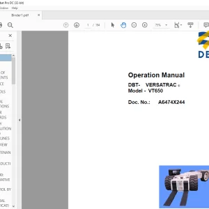 CAT DBT Roof Support VT650 VERSATRAC Operation Manual A6474X244 - PDF DOWNLOAD