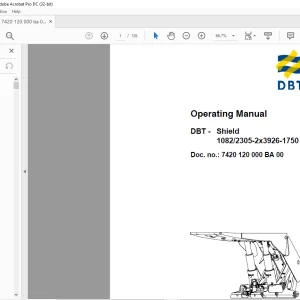 CAT DBT - Shield 1082 2305-2x3926-1750 Operating Manual - PDF DOWNLOAD