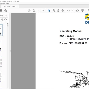 CAT DBT Shield 1143 2540-2x3973-1750 Operating Manual - PDF DOWNLOAD