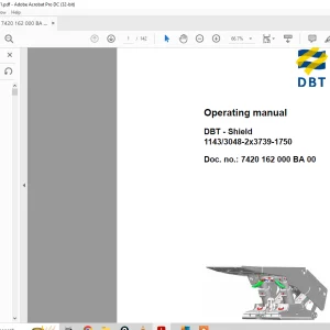 CAT DBT Shield 1143 3048-2x3739-1750 Operating Manual - PDF DOWNLOAD