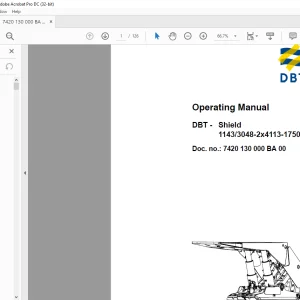 CAT DBT Shield 1143 3048-2x4113-1750 Operating Manual - PDF DOWNLOAD