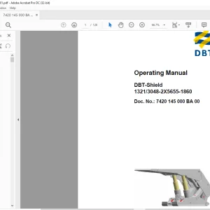 CAT DBT-Shield 1321/3048-2X5655-1860 Operating Manual - PDF DOWNLOAD